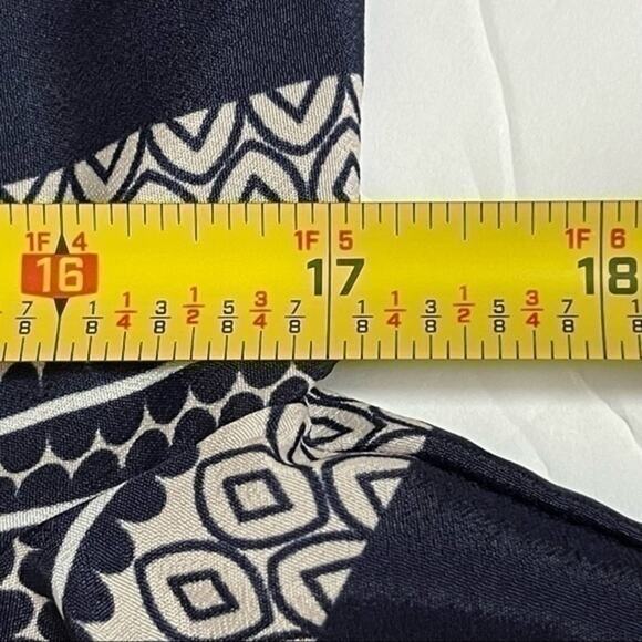 J Crew White Blue Geometric Striped Career Office Shift Dress NWOT Size 00 - Picture 11 of 12